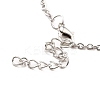 Aquamarine Rhinestone Sea Turtles Pendant Necklace for Women LS-NJEW-I113-02P-4