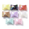UV Plating Rainbow Iridescent Acrylic Beads X-OACR-A029-11-1
