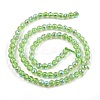 Electroplate Transparent Glass Beads EGLA-B013-02A-AB04-2