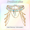 Rhinestone Cup Chains Belts AJEW-WH0470-61G-2