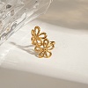 304 Stainless Steel Open Cuff Rings for Women RJEW-K296-02G-1