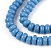 Opaque Spray Painted Glass Beads GLAA-ZX008-4mm-18V-3