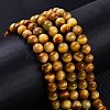 Natural Tiger Eye Beads Strands G-G099-10mm-9-5
