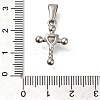 304 Stainless Steel Pendants with Cubic Zirconia STAS-Z113-04P-3