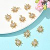 SHEGRACE Brass Micro Pave Cubic Zirconia Pendants XGRQ3D471-467G-4