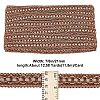 Polyester Braided Lace Trims OCOR-WH0070-21B-6