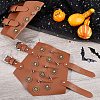 Imitation Leather Punk Style Cuff Wristband for Bikers AJEW-WH0258-905A-4
