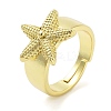 Brass Open Cuff Rings for Women RJEW-Z072-02G-01-1