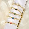 Brass Multi-strand Bracelets BJEW-M056-09G-1