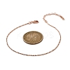 Brass Link Chain Bracelets for Women BJEW-G735-06RG-5