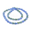 Transparent Electroplate Glass Beads Strands LS-GLAA-F122-05A-4