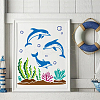 1Pc PET Hollow Out Drawing Painting Stencils DIY-MA0004-53C-5