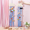 Cloud Wooden Hairpin Hair Clip Hanging Holder Storage Organizer WH-WG78846-05-3