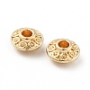 Rack Plating Alloy Beads PALLOY-D004-08LG-3