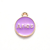 Alloy Enamel Pendants X-ENAM-S124-01A-01A-3