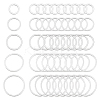 100Pcs 5 Styles 304 Stainless Steel Linking Ring FIND-UN0003-61-1