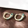 Brass Micro Pave Cubic Zirconia Hoop Earrings EJEW-B146-02G-10-3