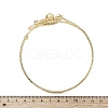 Lotus Alloy Arm Cuff Bangles for Girl Women AJEW-A063-01D-G-5