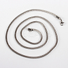 304 Stainless Steel Snake Chain Necklace Making X-STAS-P045-31P-2
