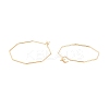 Ion Plating(IP) 316 Stainless Steel Hoop Earrings Findings X-STAS-C029-02G-1