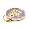 Brass Enamel Pendants KK-G416-38G-03-3