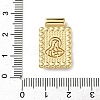 Brass & Plastic Pearl Pendants KK-L269-01G-03-3