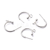 Non-Tarnish 304 Stainless Steel Half Hoop Earrings STAS-Z028-B01-P-2