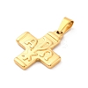 304 Stainless Steel Pendants STAS-L286-14G-2