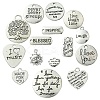 DIY Word Alloy Pendant Decoration Making Kit DIY-YW0008-90-3