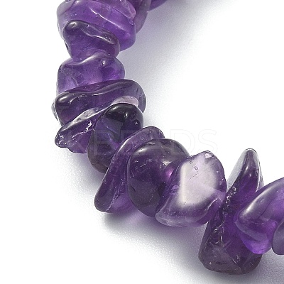 Natural & Synthetic Mixed Gemstone Chips Beaded Stretch Bracelets BJEW-JB09586-1