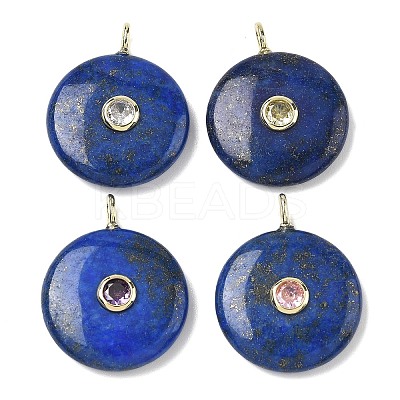 Dyed Natural Lapis Lazuli Pendants G-I391-02G-04-1