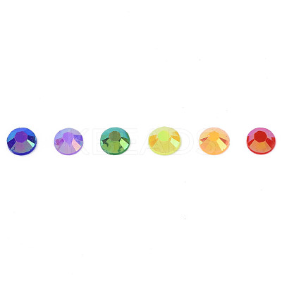 Pointed Back Resin Rhinestone Cabochons MRMJ-N029-01A-03-1