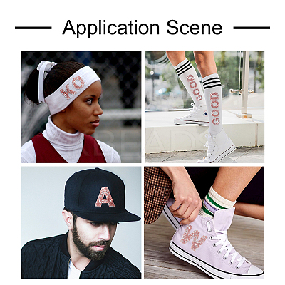 Alphabet Rhinestone Patches FW-TAC0001-01C-1