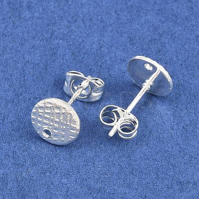 304 Stainless Steel Ear Stud Findings STAS-O119-14B-S-1