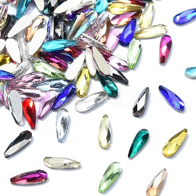 200Pcs Glass Rhinestone Cabochons MRMJ-CJC0007-17-1