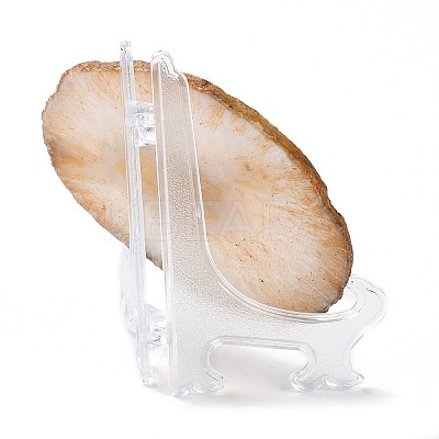 Printed Natural Agate Slice Stone Ornament DJEW-M011-02J-1