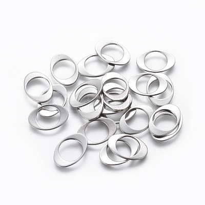Tarnish Resistant 201 Stainless Steel Linking Rings LS-STAS-L234-034P-1