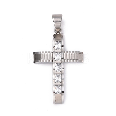 304 Stainless Steel Big Pendants STAS-H351-15P-1