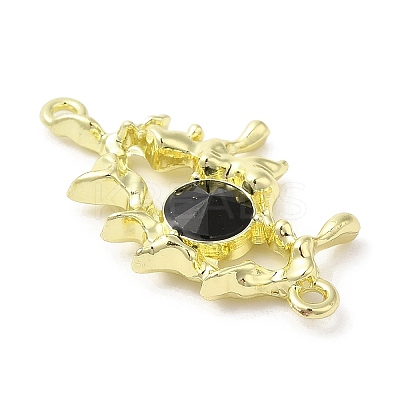 Alloy Jet Rhinestone Pendants LS-PALLOY-P294-01G-02-1