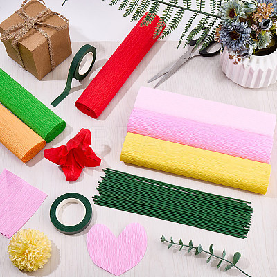 6 Rolls 6 Colors Handmade Crepe Paper DIY-CP0012-89E-1