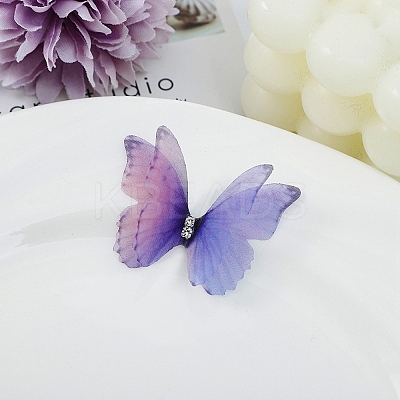 Gradient Color 2-Layer Fibre Tulle Ornament Accessories DIY-WH0449-15A-1