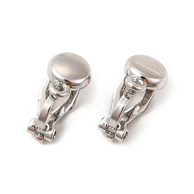 Alloy Clip-on Earring Findings PALLOY-M208-02P-1