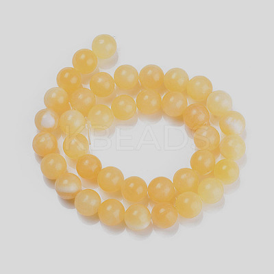 Natural Topaz Jade Beads Strands X-G-E266-11A-8mm-1