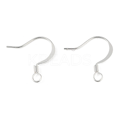 Brass Earring Hooks KK-H258-06E-S-1