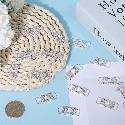20Pcs Alloy Crystal Glass Rhinestone Connector Charms FIND-CA0009-23A-1