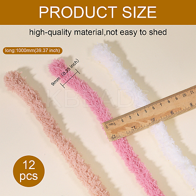 DIY Plush Chenille Stick with Plastic Craft Eyes & Noses Sets DIY-WH0170-45-1