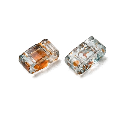 2-Hole Transparent Glass Seed Beads SEED-S023-30B-32-1
