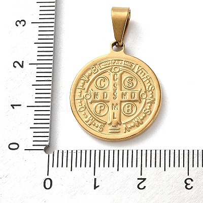 201 Stainless Steel Pendants STAS-U053-08F-G-1