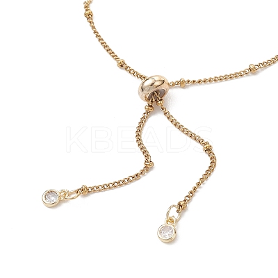 304 Stainless Steel Satellite Chain Slider Bracelet Making AJEW-JB01554-02-1