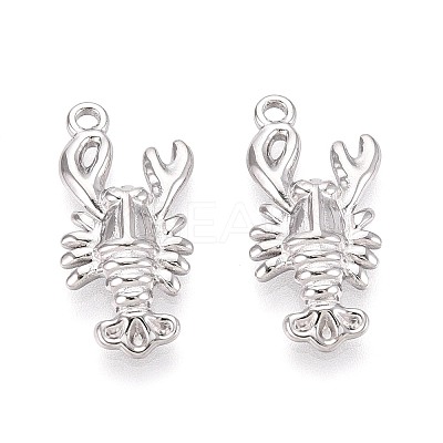 304 Stainless Steel Lobster Pendants STAS-T067-24P-1